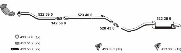  100457 Exhaust system 100457