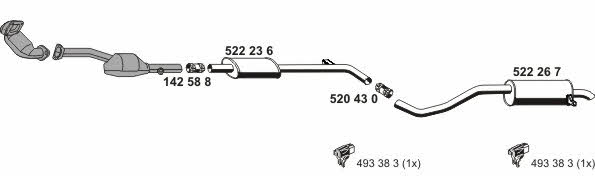  100460 Exhaust system 100460