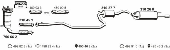 Ernst 031180 Exhaust system 031180