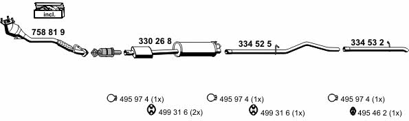 Ernst 031329 Exhaust system 031329