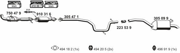  031442 Exhaust system 031442