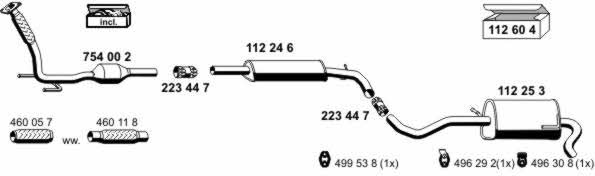  070542 Exhaust system 070542