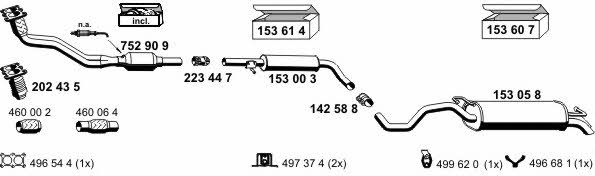  070544 Exhaust system 070544