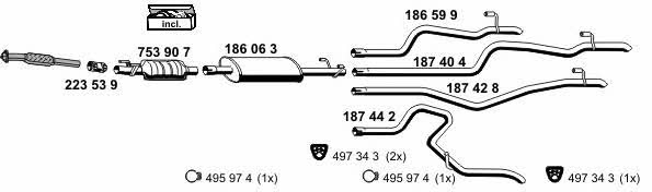 Ernst 070837 Exhaust system 070837