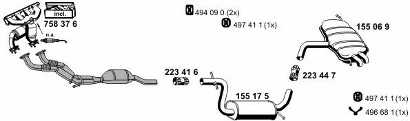 Ernst 070847 Exhaust system 070847