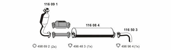 Ernst 071033 Exhaust system 071033