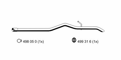 Ernst 331401 Exhaust pipe 331401