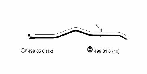 Ernst 331425 Exhaust pipe 331425