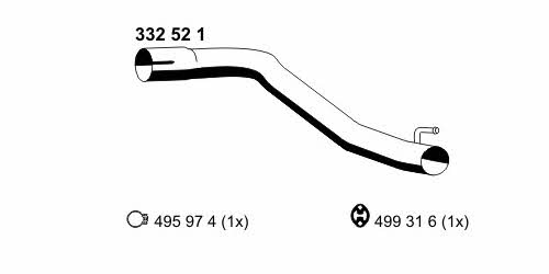 Ernst 332521 Exhaust pipe 332521