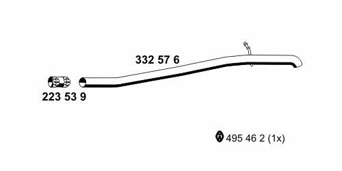 Ernst 332576 Exhaust pipe 332576