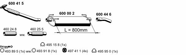  340006 Exhaust system 340006