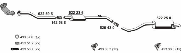  100484 Exhaust system 100484