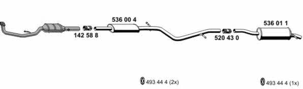  100488 Exhaust system 100488