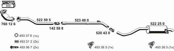 Ernst 100523 Exhaust system 100523