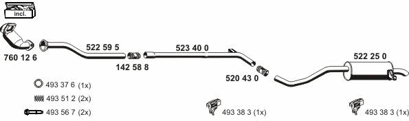 Ernst 100526 Exhaust system 100526