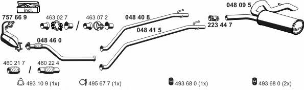 Ernst 100538 Exhaust system 100538