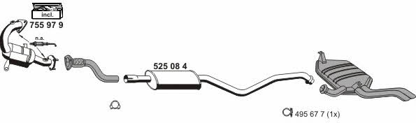  100539 Exhaust system 100539