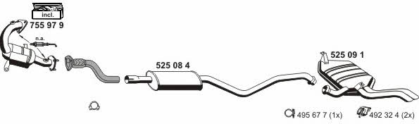  100540 Exhaust system 100540