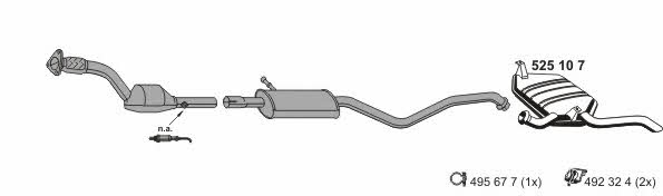 Ernst 100548 Exhaust system 100548