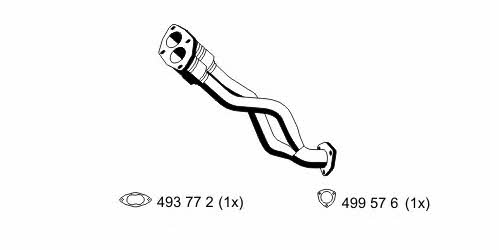 Ernst 105415 Exhaust pipe 105415