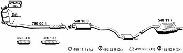  110000 Exhaust system 110000