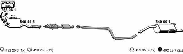  110016 Exhaust system 110016