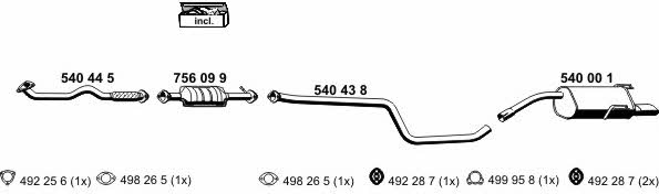 Ernst 110017 Exhaust system 110017