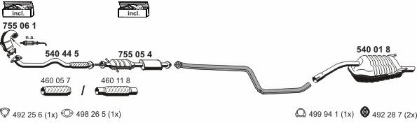 Ernst 110034 Exhaust system 110034