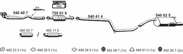 Ernst 110043 Exhaust system 110043