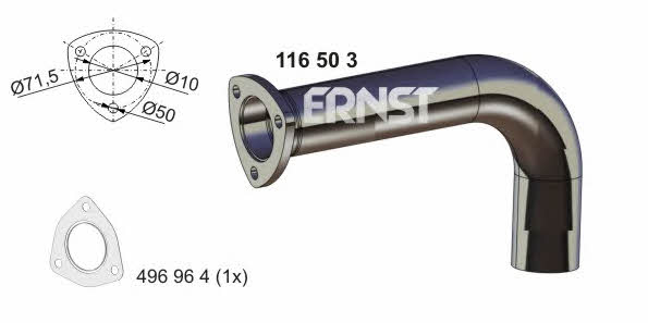 Ernst 116503 Exhaust pipe 116503