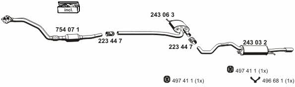 Ernst 010246 Exhaust system 010246