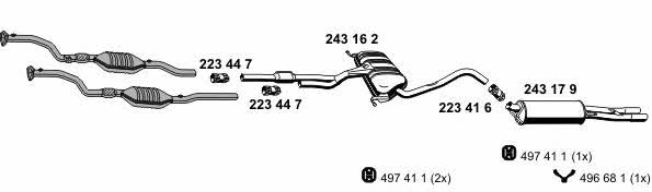 010267 Exhaust system 010267