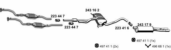  010268 Exhaust system 010268