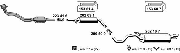  010290 Exhaust system 010290
