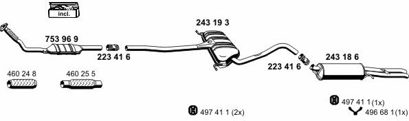  010291 Exhaust system 010291