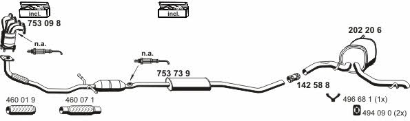  010293 Exhaust system 010293