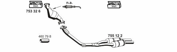 Ernst 010457 Exhaust system 010457