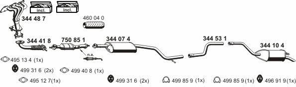 Ernst 031538 Exhaust system 031538