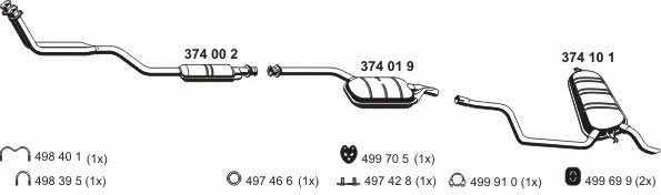  040039 Exhaust system 040039