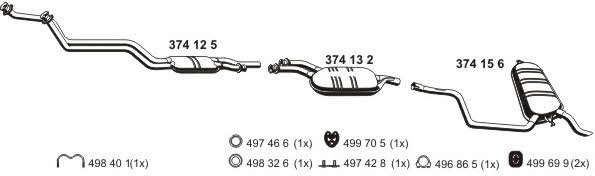  040054 Exhaust system 040054