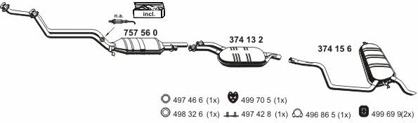  040056 Exhaust system 040056