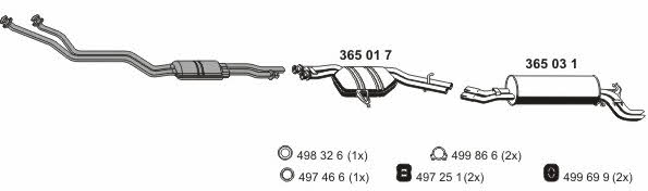  040079 Exhaust system 040079