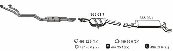 040087 Exhaust system 040087