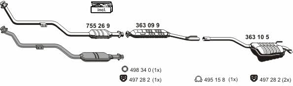  040134 Exhaust system 040134
