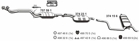  040165 Exhaust system 040165