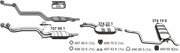  040166 Exhaust system 040166