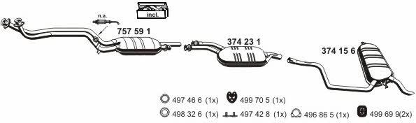  040167 Exhaust system 040167