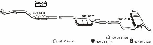  040270 Exhaust system 040270