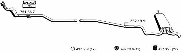  040281 Exhaust system 040281