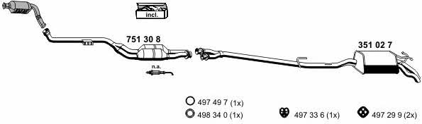  040363 Exhaust system 040363